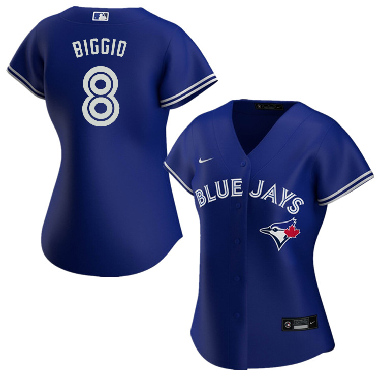 Nike Women #8 Cavan Biggio Toronto Blue Jays Baseball Jerseys Sale-Blue